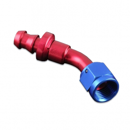 AN10 push-on 45' fitting Red